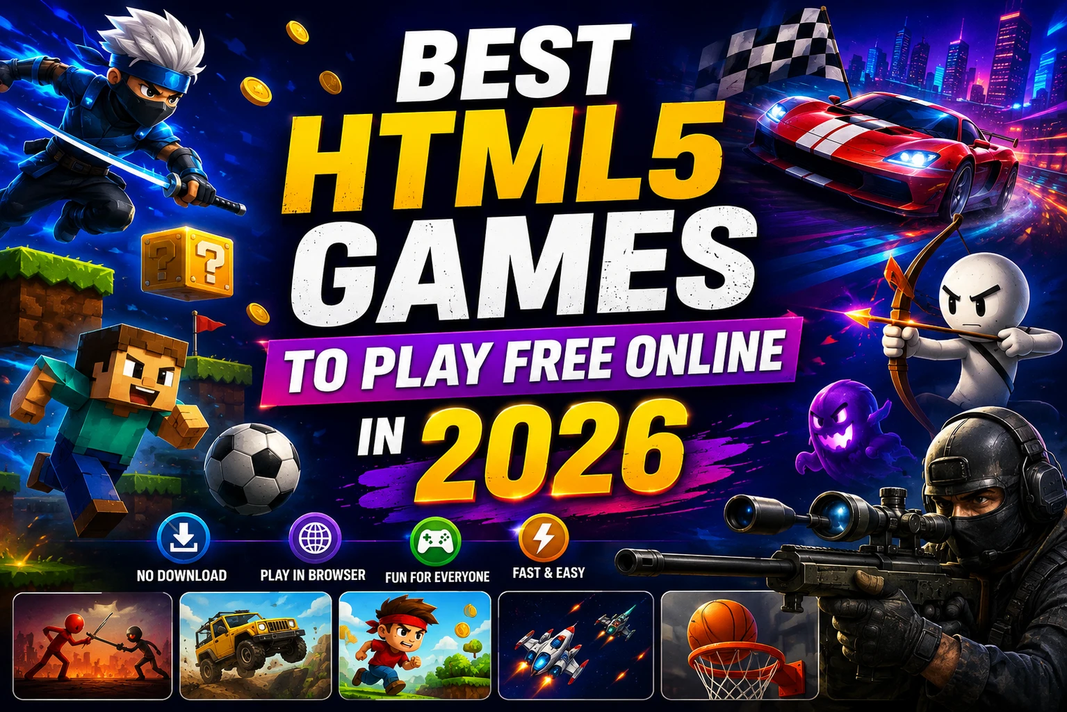 Best HTML5 Games to Play Free Online in 2026